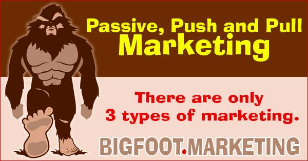 Passive Marketing Push Marketing and Pull Marketing